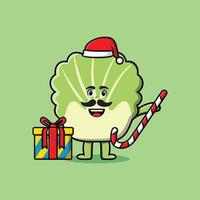 leuke cartoon chinese kool santa claus christmas vector