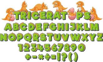 engelse alfabetten van az letters en nummer 0-9 vector