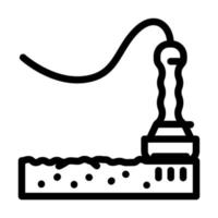 laser resurfacing lijn pictogram vectorillustratie vector