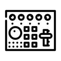 video mixer lijn pictogram vectorillustratie plat vector