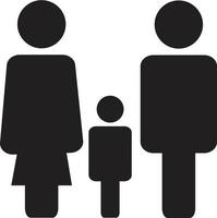 familie icoon. familie teken. vlakke stijl. pictogram voor drie personen. drie persoons symbool. vector