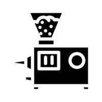 vacuüm spuit glyph pictogram vectorillustratie vector