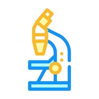 microscoop gereedschap kleur pictogram vector illustratie teken