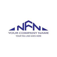 nfn letter logo creatief ontwerp met vectorafbeelding vector