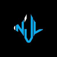 njl letter logo creatief ontwerp met vectorafbeelding vector