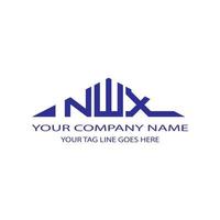 nwx letter logo creatief ontwerp met vectorafbeelding vector