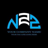 nzz letter logo creatief ontwerp met vectorafbeelding vector