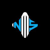 nms letter logo creatief ontwerp met vectorafbeelding vector