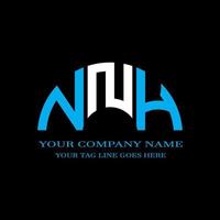 nnh letter logo creatief ontwerp met vectorafbeelding vector