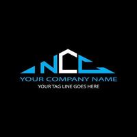 ncc letter logo creatief ontwerp met vectorafbeelding vector