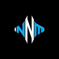 nnm letter logo creatief ontwerp met vectorafbeelding vector