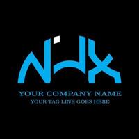 njx letter logo creatief ontwerp met vectorafbeelding vector