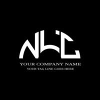 nlc letter logo creatief ontwerp met vectorafbeelding vector