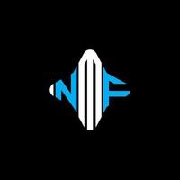 NMF letter logo creatief ontwerp met vectorafbeelding vector