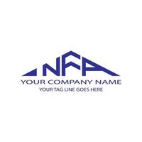 nfa letter logo creatief ontwerp met vectorafbeelding vector