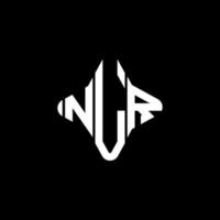 nlr letter logo creatief ontwerp met vectorafbeelding vector