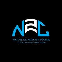 nzc letter logo creatief ontwerp met vectorafbeelding vector