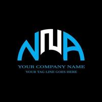 nna letter logo creatief ontwerp met vectorafbeelding vector