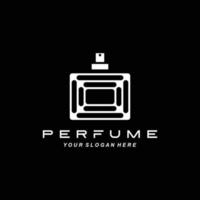 luxe parfumfles logo-ontwerp, illustratie voor cosmetica, schoonheid, salon, bedrijfsproducten, vector