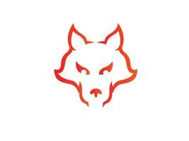 vos hoofd logo. creatieve vos hoofd. vector modern logo. geweldig vos-logo-ontwerp