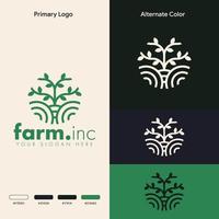 elegant organisch natuurlijk logo-concept vector