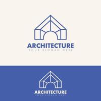 modern eenvoudig overzicht onroerend goed gebouw logo concept vector