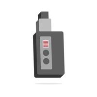 3D-vape-concept in minimale cartoonstijl vector