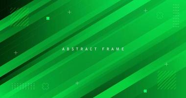 moderne achtergrond, abstract frame, kleurrijke, groene lijngradiënt, zaken, enz., eps 10 vector