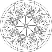 mandala kleurplaten vector