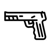 pistool pistool lijn pictogram vectorillustratie vector