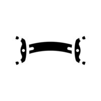 brug van viool glyph pictogram vectorillustratie vector