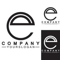 letter e logo pictogram ontwerpsjabloon vector