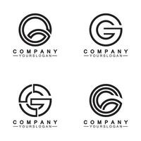 letter g logo pictogram ontwerpsjabloon vector