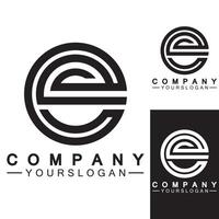 letter e logo pictogram ontwerpsjabloon vector