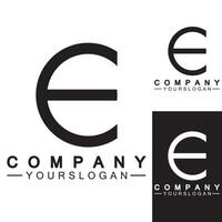 letter e logo pictogram ontwerpsjabloon vector