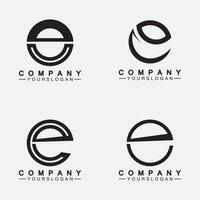 letter e logo pictogram ontwerpsjabloon vector