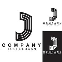 creatieve abstracte monogram letter j logo pictogram ontwerp vector