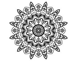 bloemenstijl met decoratieve kunst - prachtig mandala-ontwerp vector