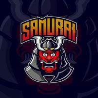 samurai moordenaar esport logo mascotte ontwerp vector