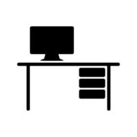 illustratie vectorafbeelding van office table icon vector