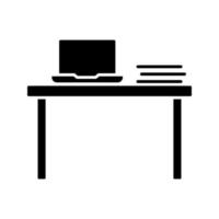 illustratie vectorafbeelding van office table icon vector