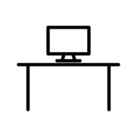 illustratie vectorafbeelding van office table icon vector