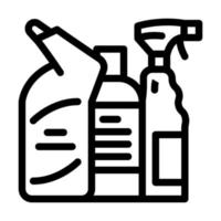 huishoudelijke chemische goederen lijn pictogram vectorillustratie vector