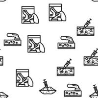 cosmetologie behandeling procedure vector naadloze patroon