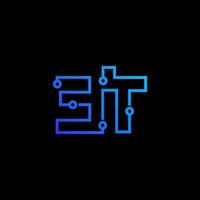 3 it-logo ontwerpsjabloon vector