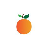 oranje fruit logo vector illustratie ontwerp