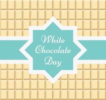 naadloos patroon. gelukkige wereld witte chocolade dag. vector illustratie