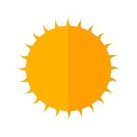 zon plat veelkleurig pictogram vector