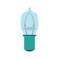 lamp plat veelkleurig pictogram vector