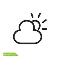 wolk pictogram vector logo ontwerpsjabloon